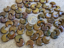 Load image into Gallery viewer, Bloodstone Crescent Moon Bead