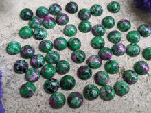 Load image into Gallery viewer, Ruby Zoisite Cabochons - 8mm Round