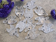 Load image into Gallery viewer, Quartz Wolf Pendant