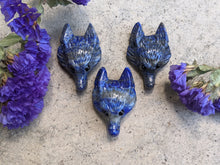 Load image into Gallery viewer, Lapis Lazuli Wolf Pendant