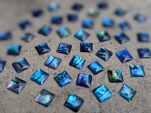 Load image into Gallery viewer, Abalone Square Cabochons - 6mm
