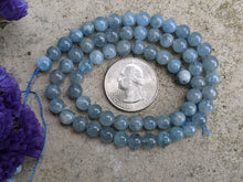Load image into Gallery viewer, Aquamarine Round Beads - 6mm