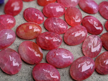 Load image into Gallery viewer, Dragon's Vein Agate Hot Pink Oval Cabochons - 15x20