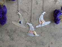 Load image into Gallery viewer, Handmade Witch Hat Pendant Featuring Lapis Lazuli