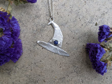 Load image into Gallery viewer, Handmade Witch Hat Pendant Featuring Lapis Lazuli