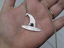 Load image into Gallery viewer, Handmade Witch Hat Pendant Featuring Lapis Lazuli