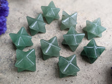 Load image into Gallery viewer, Green Aventurine Merkaba Stars