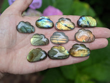 Load image into Gallery viewer, Labradorite Cloud Cabochons