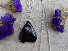 Load image into Gallery viewer, Handmade Obsidian Planchette Pendant