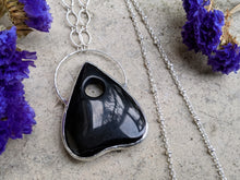 Load image into Gallery viewer, Handmade Obsidian Planchette Pendant