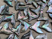 Load image into Gallery viewer, Black Lip Mother of Pearl Mermaid Tails