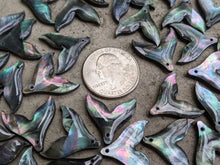 Load image into Gallery viewer, Black Lip Mother of Pearl Mermaid Tails