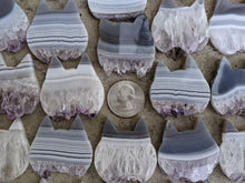 Load image into Gallery viewer, Amethyst and Agate Cat Heads