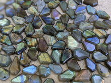 Load image into Gallery viewer, Labradorite Coffin Cabochons - Small