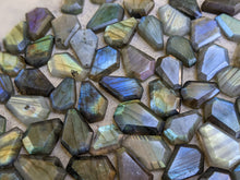 Load image into Gallery viewer, Labradorite Coffin Cabochons - Small