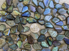 Load image into Gallery viewer, Labradorite Coffin Cabochons - Small