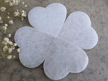 Load image into Gallery viewer, Selenite Heart Plates - Small