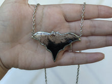 Load image into Gallery viewer, Handmade Fossilized Palm Root Bat Pendant