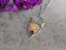 Load image into Gallery viewer, Handmade Labradorite Planchette Pendant