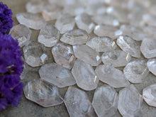 Load image into Gallery viewer, Quartz Faceted Pentagon Cabochons