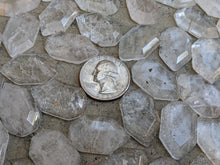 Load image into Gallery viewer, Quartz Faceted Pentagon Cabochons