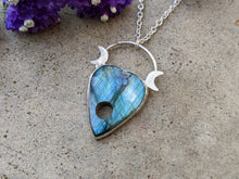 Load image into Gallery viewer, Handmade Labradorite Planchette Pendant