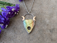 Load image into Gallery viewer, Handmade Labradorite Planchette Pendant
