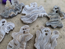 Load image into Gallery viewer, Chalcedony Rosette Druzy Ghosts
