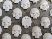 Load image into Gallery viewer, Bone Skull Cabochons (Drilled)