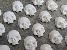 Load image into Gallery viewer, Bone Skull Cabochons (Drilled)