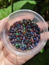 Load image into Gallery viewer, Black Ethiopian Welo Opal Faceted Briolette Beads (Singles)