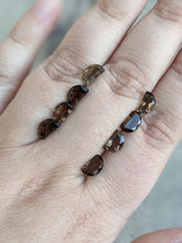 Load image into Gallery viewer, Smoky Quartz Fancy Half Moon Facets