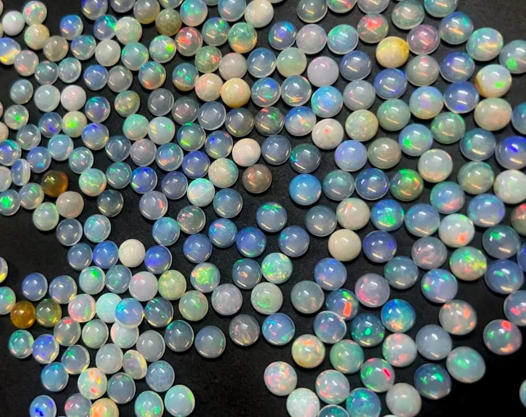 Ethiopian Welo Opal Round Cabochons - 8mm