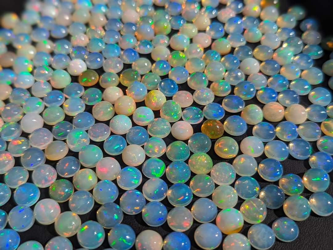 Ethiopian Welo Opal Round Cabochons - 8mm