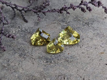 Load image into Gallery viewer, Lemon Quartz Fancy Rose Cut Pentagon Facets
