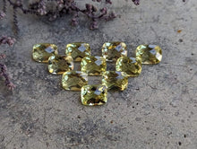 Load image into Gallery viewer, Lemon Quartz Rose Cut Rectangle Facets - 6x8mm
