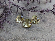 Lemon Quartz Heart Facets - 9mm