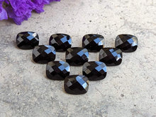 Load image into Gallery viewer, Black Onyx Rose Cut Rectangle Facets - 8x10mm
