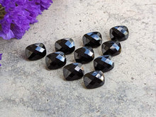 Load image into Gallery viewer, Black Onyx Rose Cut Rectangle Facets - 8x10mm
