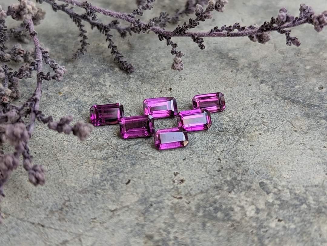 Umbalite (Purple Garnet) Octagon Facets - 3x5mm