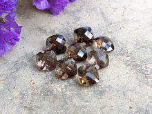 Load image into Gallery viewer, Smoky Quartz Rose Cut Cushion Facets - 8mm
