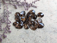 Smoky Quartz Rose Cut Oval Facets - 7x9mm