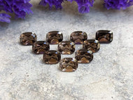 Smoky Quartz Cushion Rectangle Facets - 6x8mm