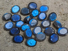 Load image into Gallery viewer, Labradorite (Electric Blue) Oval Facets - 9x11mm
