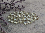 Lemon Quartz Fancy Double Pointed Facets - 5.5mm