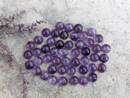 Amethyst Round Cabochons - 8mm