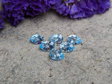 Load image into Gallery viewer, Sky Blue Topaz Rose Cut Teardrop Facets - 5x7-5x8mm
