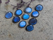 Load image into Gallery viewer, Labradorite Oval Facets (Blue) - 9x11mm
