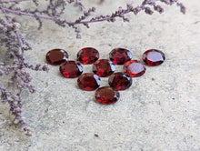 Load image into Gallery viewer, Garnet Oval Facets - 6x8mm
