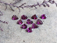 Umbalite (Purple Garnet) Teardrop Facets - 5x7mm